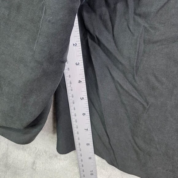 Mens Axis Black Pleated Chino Shorts 8" Inseam Silk Cotton Blend Size 38 - Picture 8 of 10